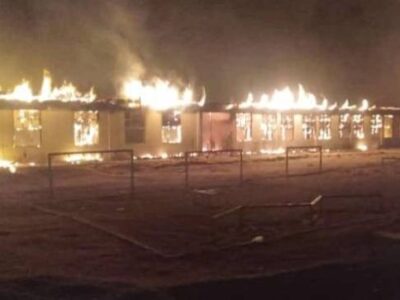 School Burned Down in Faryab Provinc