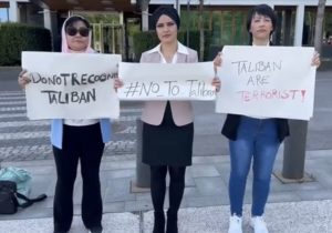 Simultaneous Women’s Protest with the Oslo Conference on Afghanistan