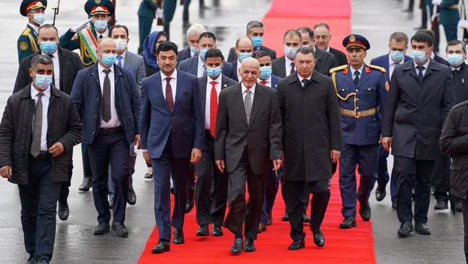 سفر رئیس جمهور غنی  به تاجیکستان
