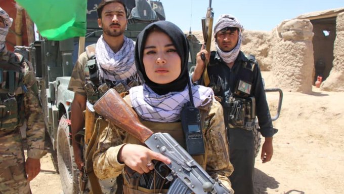 زنان جوزجان برای جنگ علیه طالبان مسلح شده اند