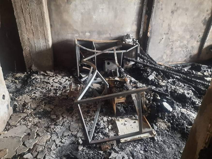 سوختن رادیو رابعه بلخی در مزار شریف