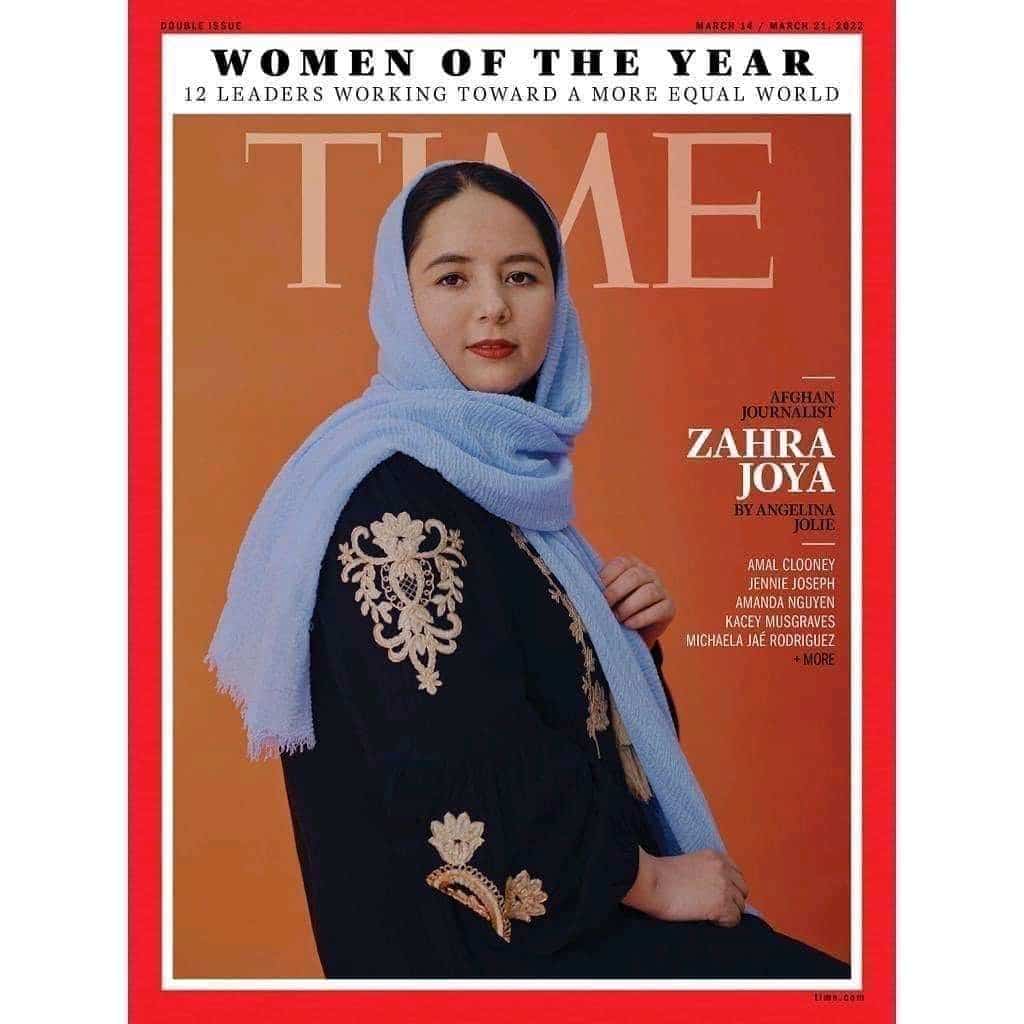 زهرا جویا؛ در جمع دوازده زن سال مجله‌ی تایم قرار گرفت