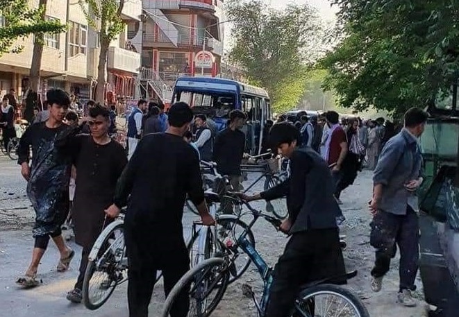 Explosion in a passenger minibus in Kabul