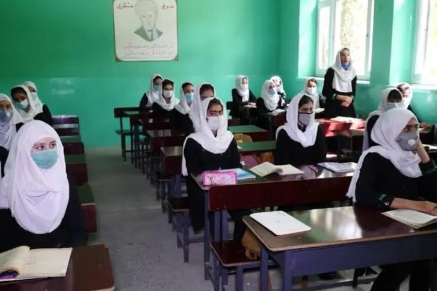 دختران دانش‌آموز در هرات:”بجای تایم درسی مکتب، خیاطی می‌آموزیم”