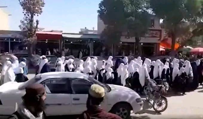Taliban arrests 14 protesting female students in Paktia