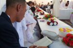 برگزاری مراسم ازدواج دسته جمعی در بامیان؛ ۱۷ زوج به گونه دسته جمعی عروسی شانرا جشن گرفتند