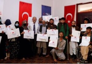 کمک مالی ترکیه برای فراهم‌کردن زمینهٔ آموزش حرفه‌ای به ۵۰ زن و مرد معلول در ولایت جوزجان