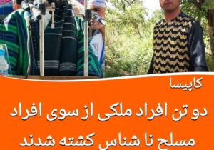 دو فرد ملکی از سوی افراد نا شناس در کاپیسا کشته شدند