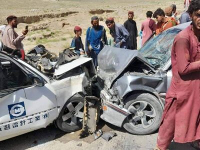 در یک رویداد ترافیکی در کاپیسا دست کم ۱۵ تن کشته و زخمی شدند