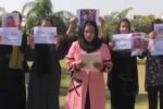 دادخواهی اعضای جنبش همبستگی زنان افغانستان در اعتراض به زندانی ساختن فعالان حقوق بشر و حقوق زن از سوی طالبان