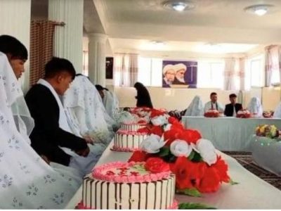 برگزاری محفل عروسی دسته جمعی در بامیان