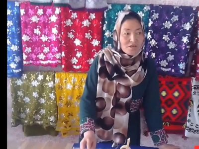 بانوان بامیانی مشغول تجارت و سوداگری