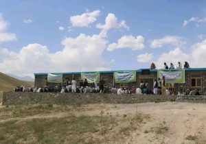 ساخت یک مکتب از سوی باشنده‌گان یک روستا در غزنی