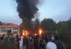 آتش‌سوزی در ارزگان 