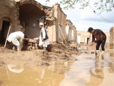 سرازیر شدن سیلاب در ولسوالی‌های ولایت بدخشان 