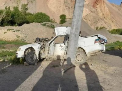کشته شدن دو تن و زخمی شدن چهار تن در حادثه ترافیکی در بامیان