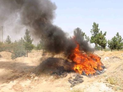 طالبان آلات موسیقی را در ولایت پروان حریق نمود