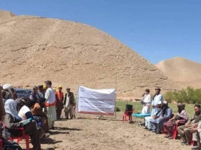 ساخت شبکه آبرسانی در فاریاب 