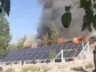 آتش‌سوزی معاش تعداد از کارمندان یک شفاخانه را کاملا سوزاند