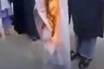 یک دانشجوی علوم طبی یونیفرم‌اش را به آتش کشید